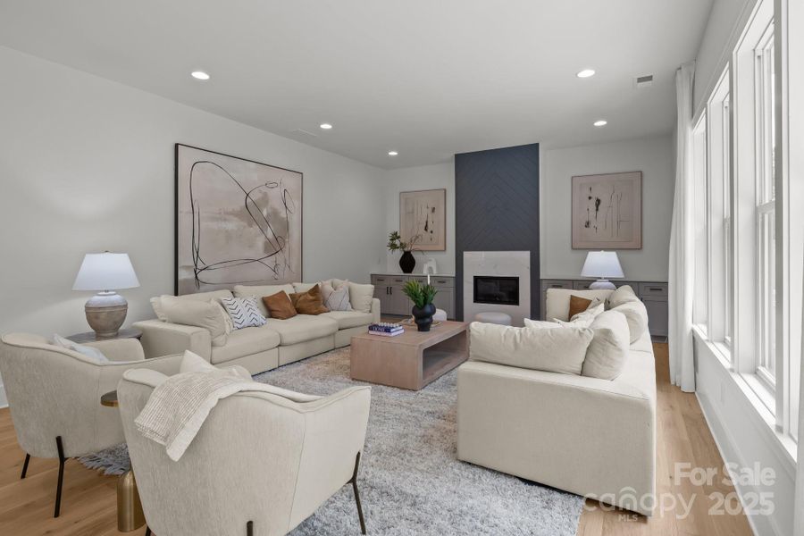 Furnished interior view inside a new home in , Charlotte (Image 37).