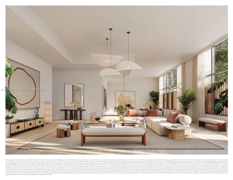 Furnished interior view inside a new home in , Miami (Image 6).