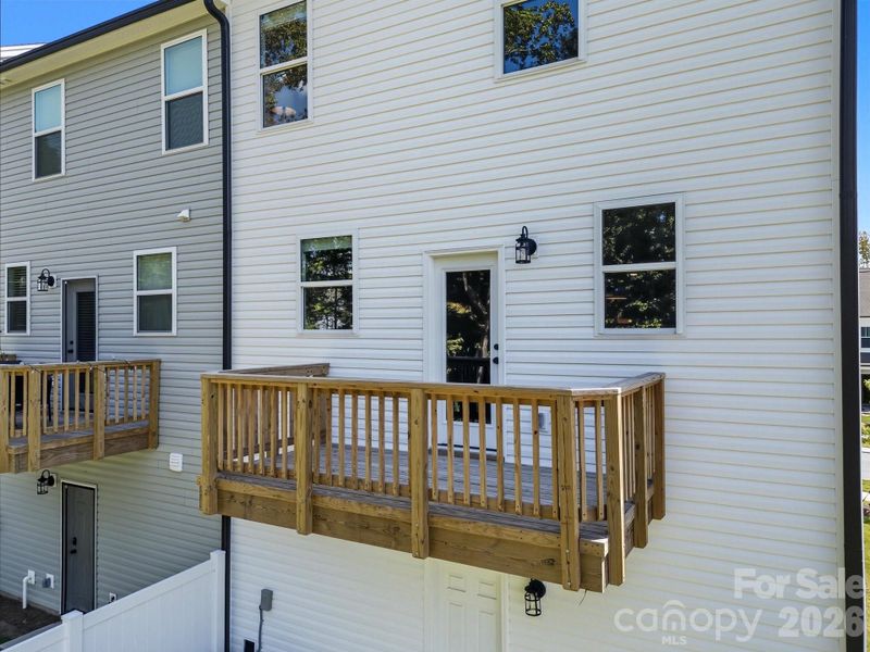Exterior details and patio area of a home in The Landings at Catawba River, Charlotte (Image 4).