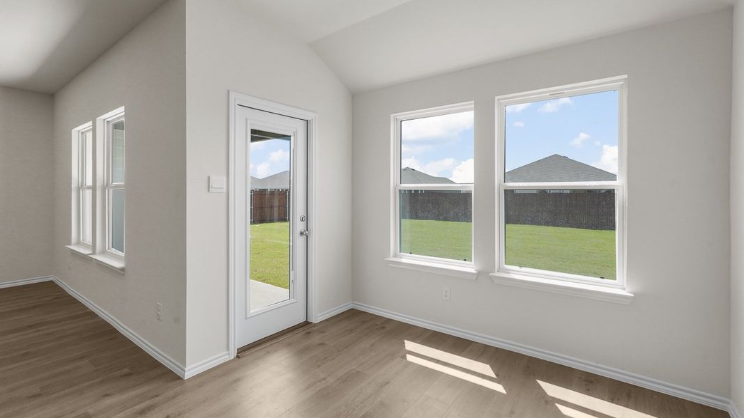 Representative unfurnished interior of a home built from the Bellvue by D.R. Horton in Corsicana Commons, Corsicana (Image 20). Representative unfurnished interior of a home built from the Bellvue by D.R. Horton in Corsicana Commons, Corsicana (Image 20).