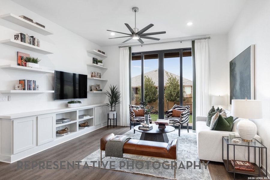 Furnished interior view inside a new home in The Ranches at Creekside, Boerne (Image 34).
