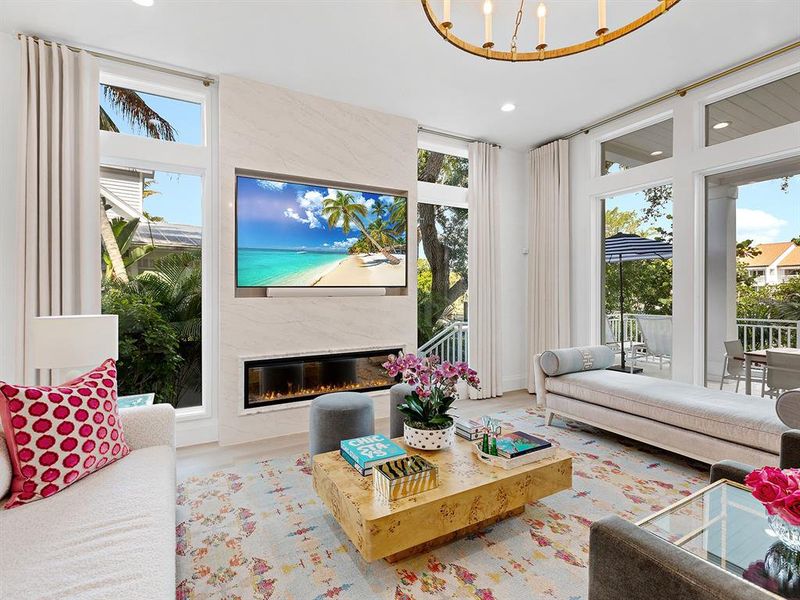Furnished interior view inside a new home in , Sarasota (Image 46).