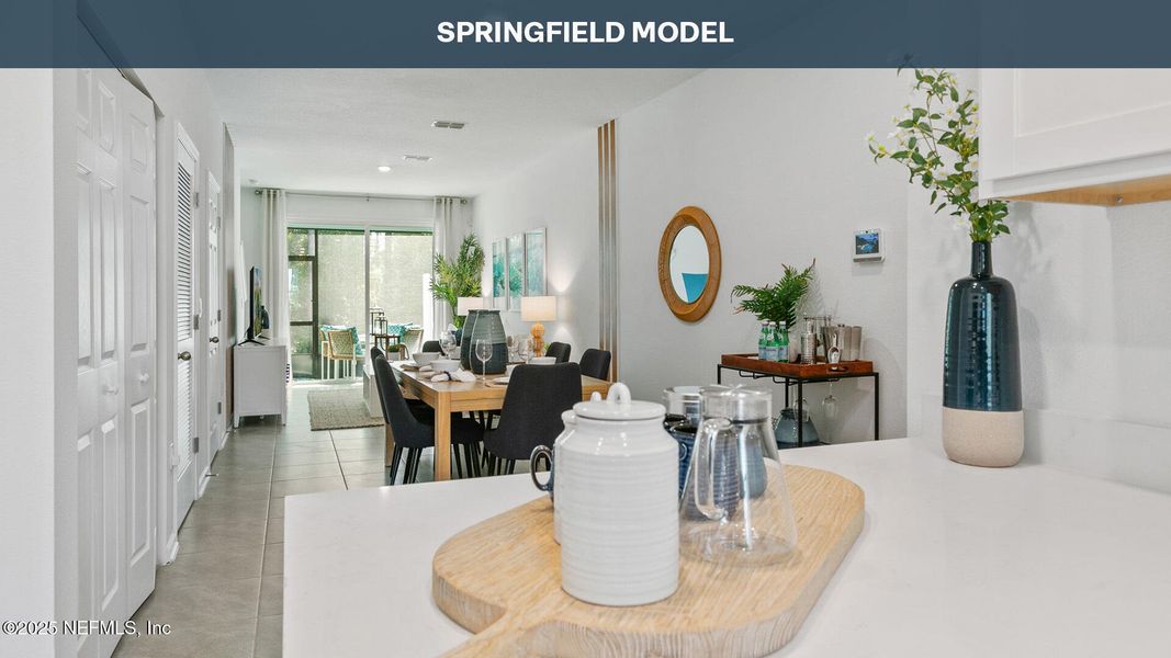 Furnished interior view inside a new home in Stokes Landing, St. Augustine (Image 14).