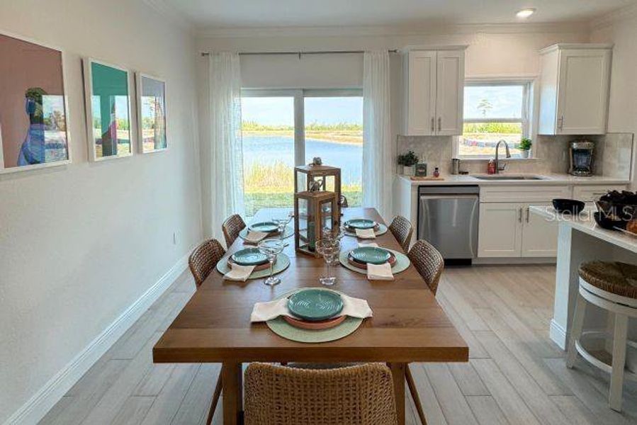 Furnished interior view inside a new home in Orchid Cove, Bokeelia (Image 7).