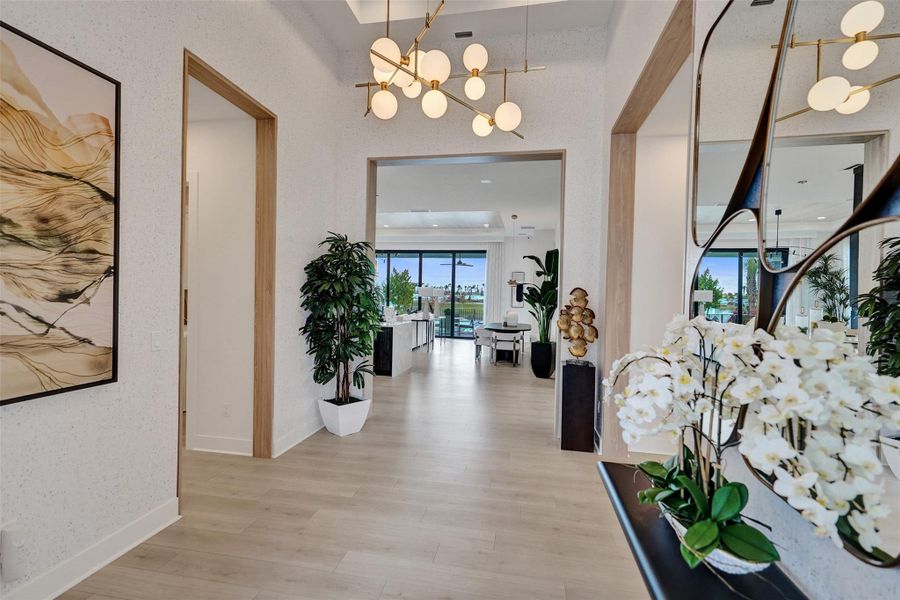 Furnished interior view inside a new home in Esprit at Avenir, Palm Beach Gardens (Image 49).