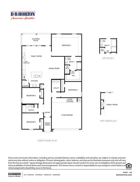 2D floor plan layout for the The Justin by D.R. Horton in Everest Heights, Lubbock, TX (Image 3). 2D floor plan layout for the The Justin by D.R. Horton in Everest Heights, Lubbock, TX (Image 3).