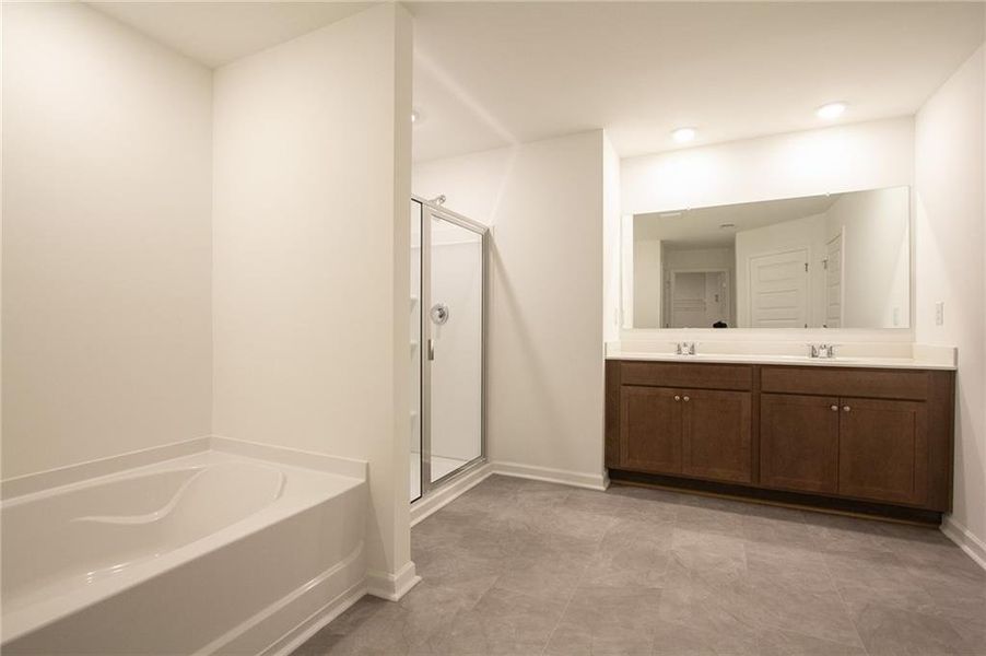 Furnished interior view inside a new home in Harvest Park, Decatur (Image 8).