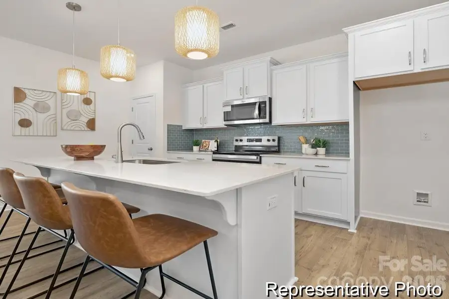 Furnished interior view inside a new home in Morgan Hills, Albemarle (Image 4).