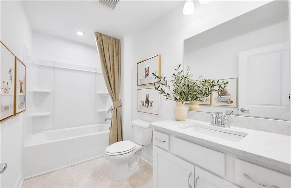 Furnished interior view inside a new home in Haverhill Estates, Dacula (Image 17).