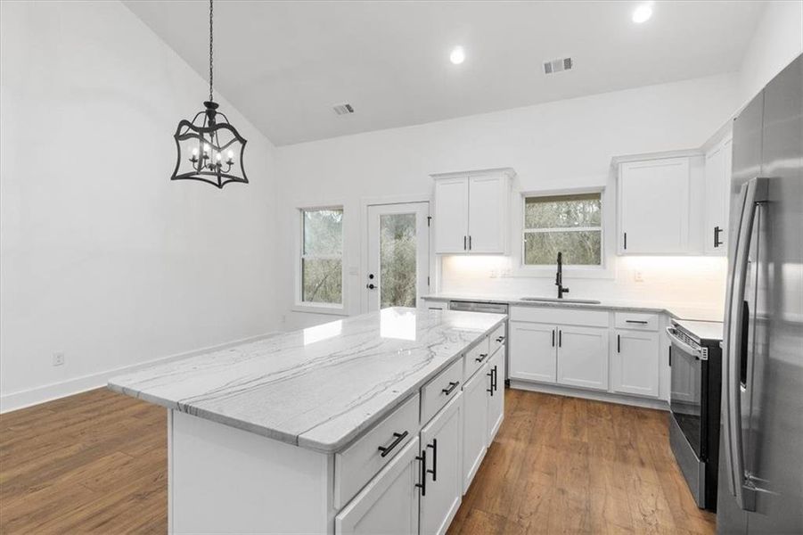 Furnished interior view inside a new home in , Monroe (Image 5).