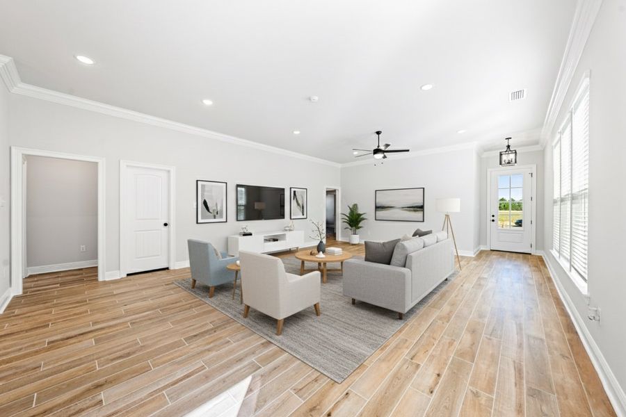 Front exterior of a new home in Natureview, Freeport, FL, highlighting curb appeal (Image 2).