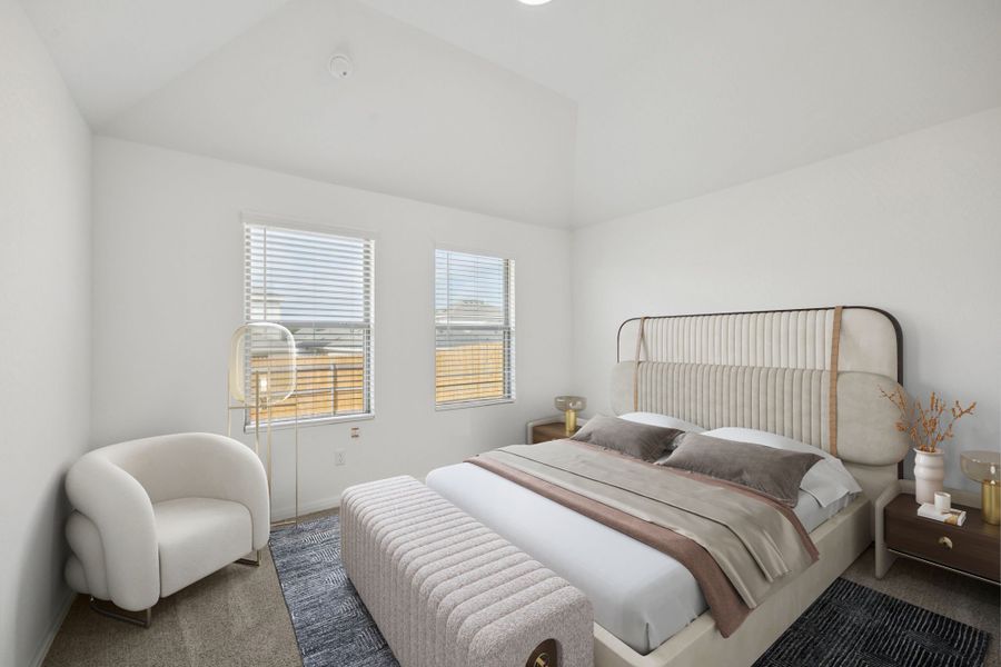 Primary Suite in the Redbud home plan by Trophy Signature Homes - REPRESENTATIVE PHOTO