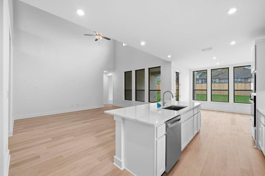 Open concept floorplan