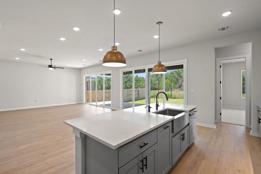 Furnished interior view inside a new home in Lariat, Liberty Hill (Image 6).