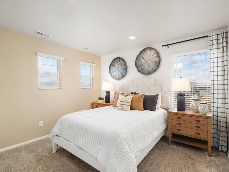 Furnished interior view inside a new home in Lorson Ranch: The Trail Collection, Colorado Springs (Image 9). Furnished interior view inside a new home in Lorson Ranch: The Trail Collection, Colorado Springs (Image 9).