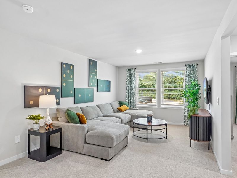 Furnished interior view inside a new home in The Heritage at Buffaloe Reserve, Raleigh (Image 10).
