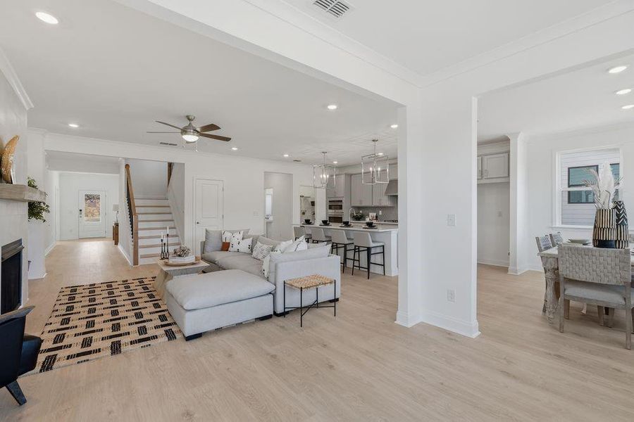 Furnished interior view inside a new home in Auburn Glen, Dacula (Image 30).