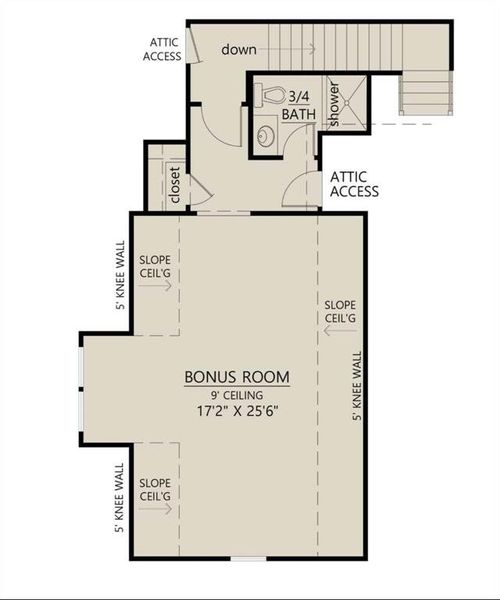 Second-Floor Floor Plan
