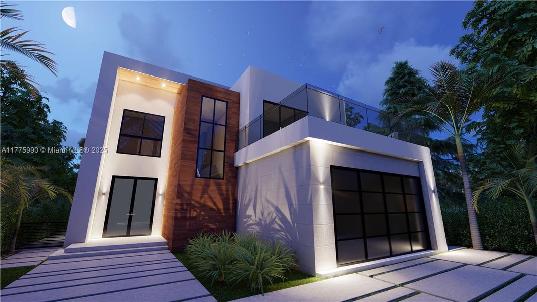 Front exterior of a new home in , Miami, FL, highlighting curb appeal (Image 1).