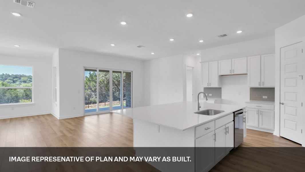 Furnished interior view inside a new home in Rosenbusch Ranch, Leander (Image 4). Furnished interior view inside a new home in Rosenbusch Ranch, Leander (Image 4).