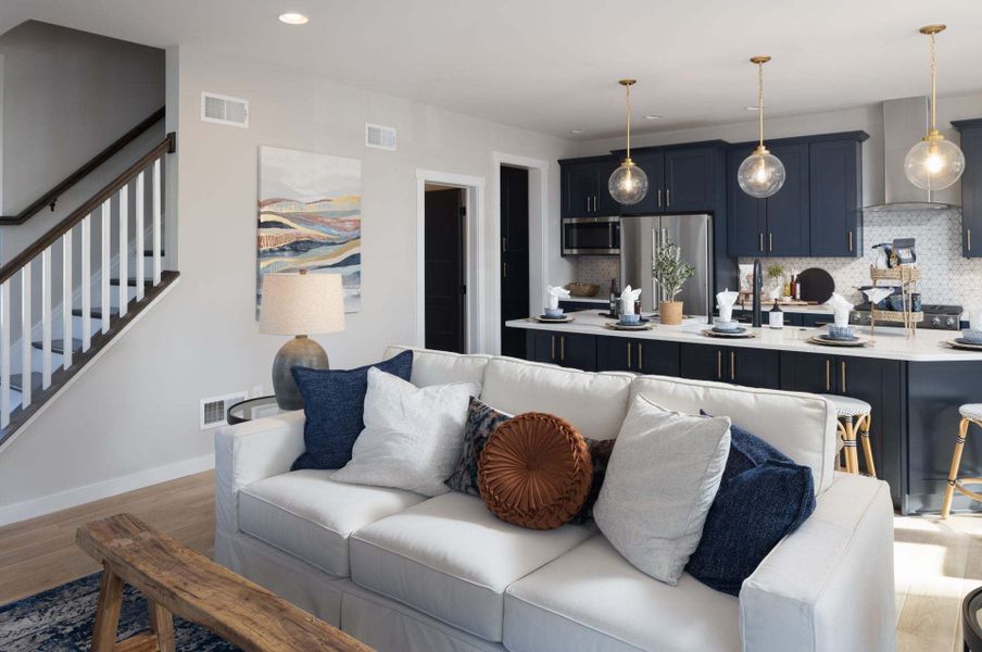 Family Room and Classic Kitchen