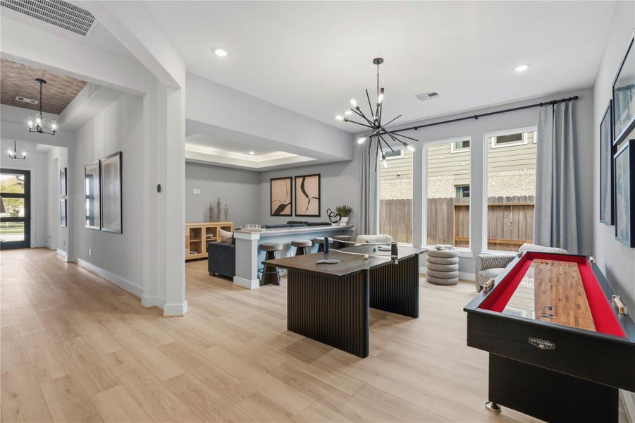 Excellent game room area Excellent game room area