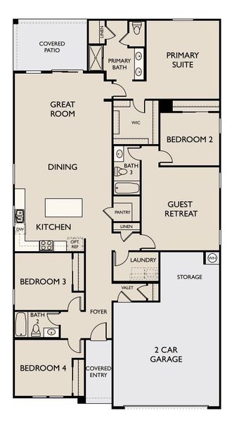 Lavender floorplan - Lot 61