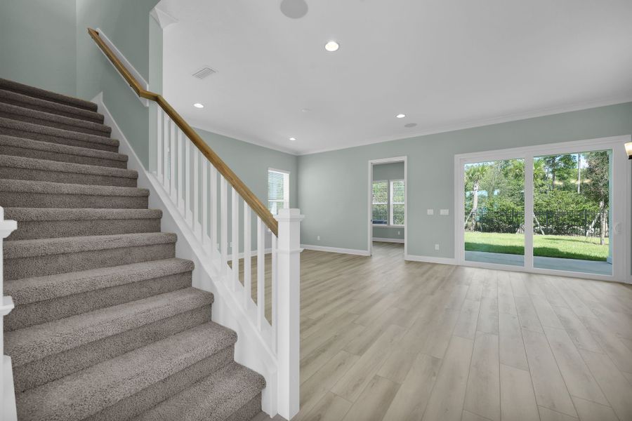 Representative unfurnished interior of a home built from the Crescent by Riverside Homes in Mariposa at EverRange, Jacksonville (Image 21).