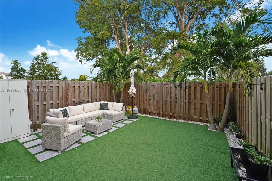 Exterior details and patio area of a home in , Miami (Image 2). Exterior details and patio area of a home in , Miami (Image 2).