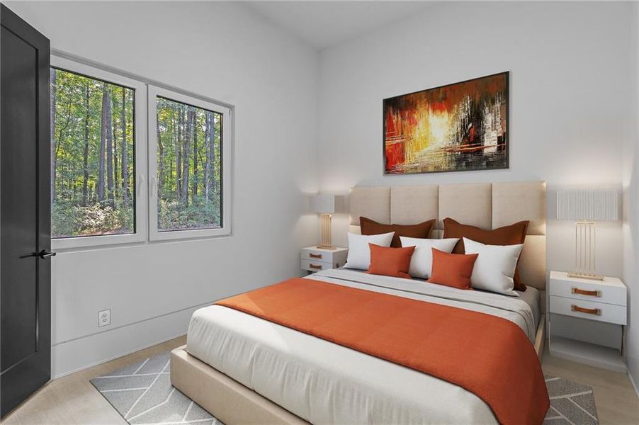 Furnished interior view inside a new home in , Winder (Image 39).