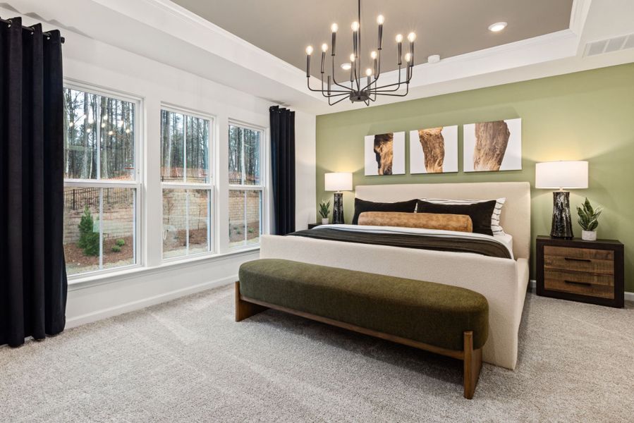 Representative furnished interior of a home built from the Hayden by Pulte Homes in Sedgefield Green, Greensboro (Image 10).
