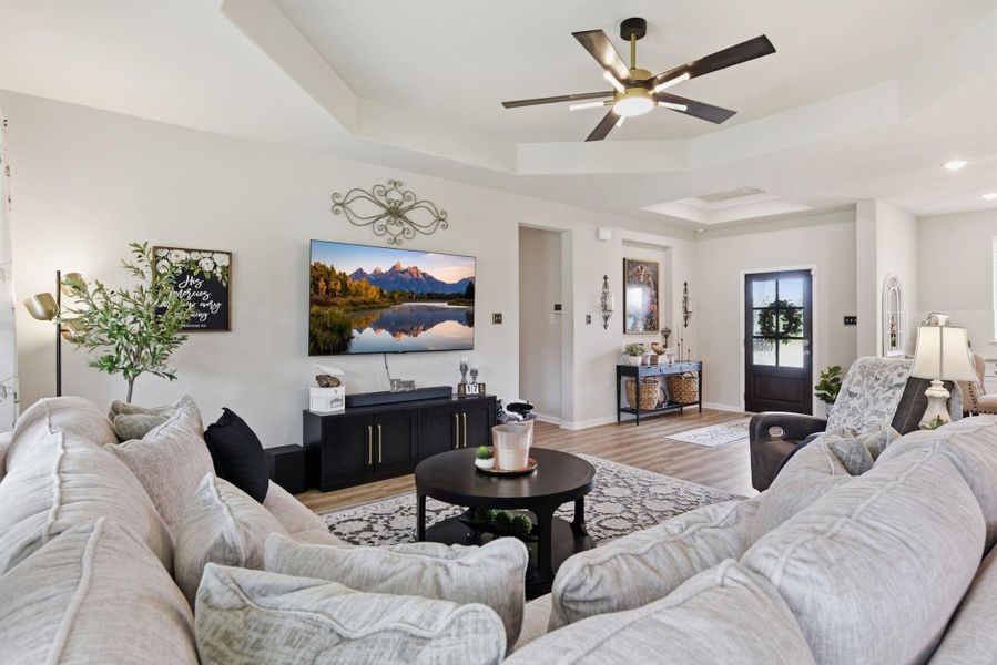Furnished interior view inside a new home in , Cleveland (Image 13).