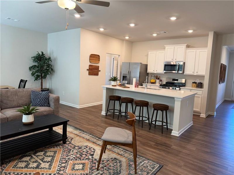 Furnished interior view inside a new home in Villages at Cedar Hill, Dallas (Image 9).