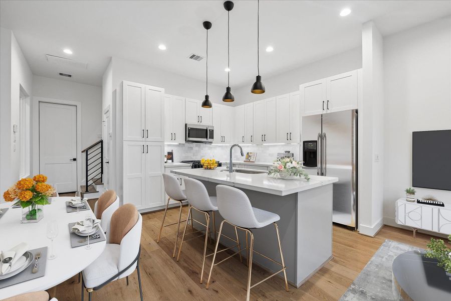 Furnished interior view inside a new home in , Houston (Image 13).