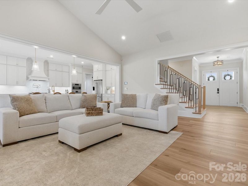 Furnished interior view inside a new home in Broadmoor at Marvin, Marvin (Image 12).