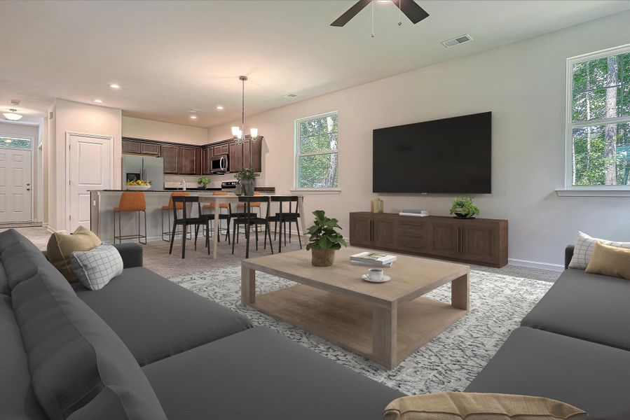 Furnished interior view inside a new home in Founder's Park, Lincolnville (Image 12).