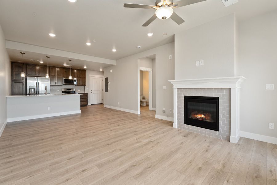 Representative unfurnished interior of a home built from the The Syracuse by Landmark Homes in The Lakes at Centerra, Loveland (Image 10). Representative unfurnished interior of a home built from the The Syracuse by Landmark Homes in The Lakes at Centerra, Loveland (Image 10).