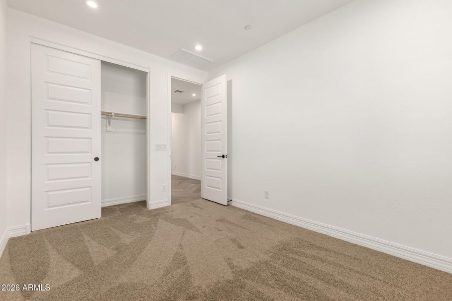 Bedroom 1 w/closet view