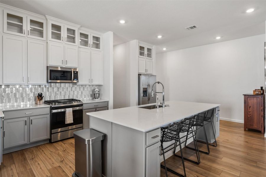 Furnished interior view inside a new home in Pomona, Manvel (Image 11).