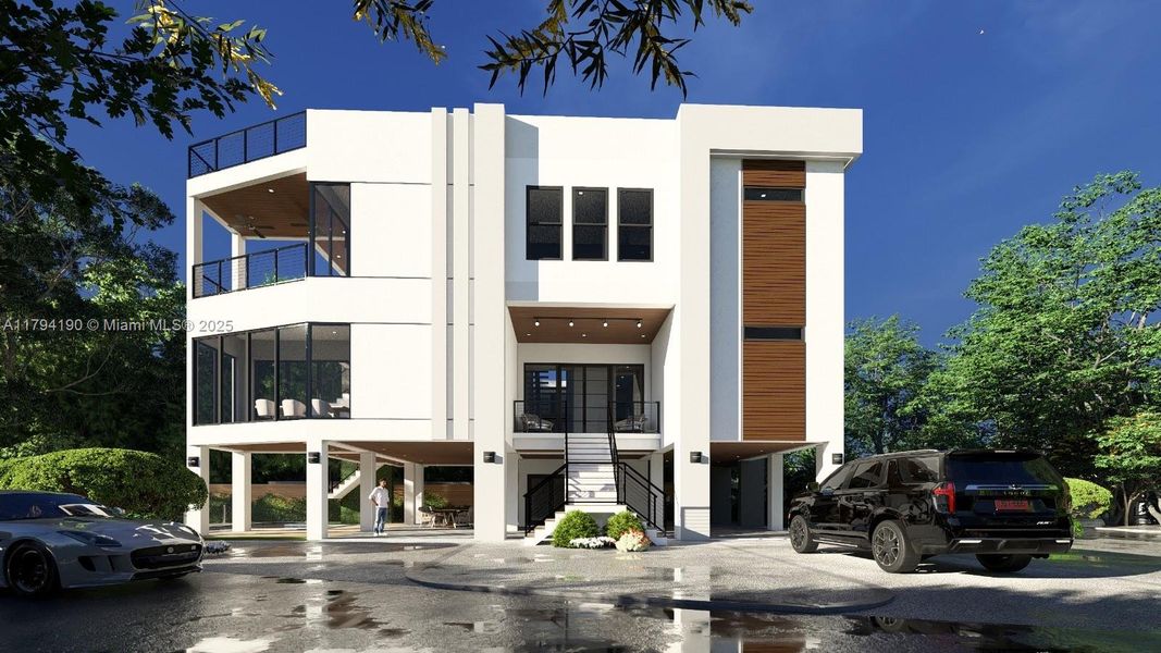 Front exterior of a new home in , Marathon, FL, highlighting curb appeal (Image 2). Front exterior of a new home in , Marathon, FL, highlighting curb appeal (Image 2).