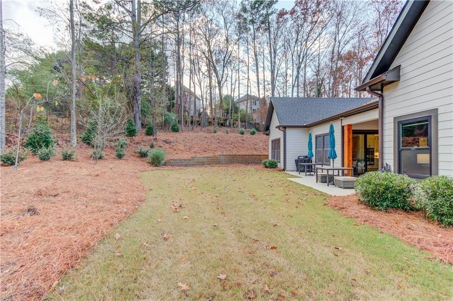 Exterior details and patio area of a home in , Suwanee (Image 29).