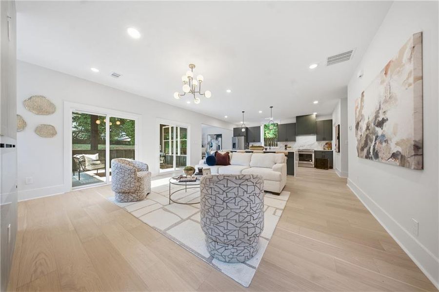 Furnished interior view inside a new home in , Atlanta (Image 14).