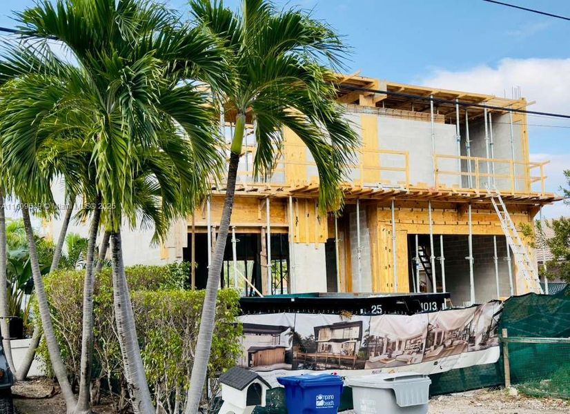In-progress construction of a new home in , Pompano Beach, FL (Image 17). In-progress construction of a new home in , Pompano Beach, FL (Image 17).