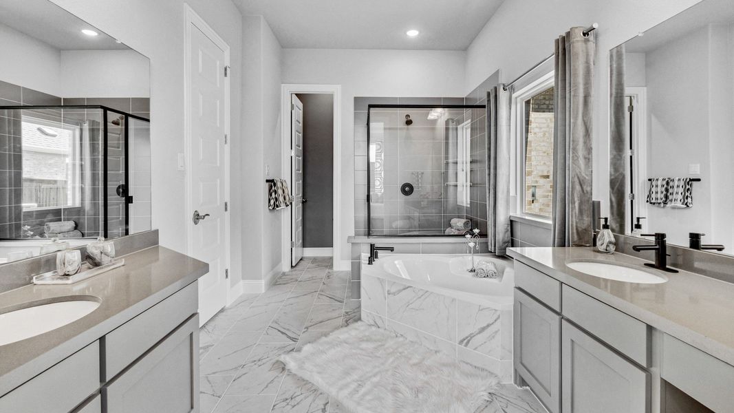 Representative furnished interior of a home built from the Magnolia by Brightland Homes in Anna Ranch, Anna (Image 14).