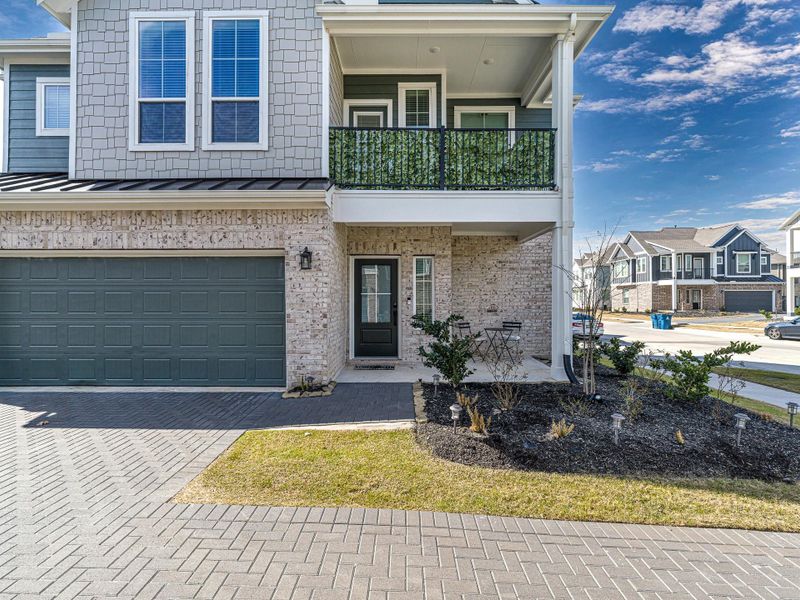 Exterior details and patio area of a home in Bridgeland, Cypress (Image 3). Exterior details and patio area of a home in Bridgeland, Cypress (Image 3).