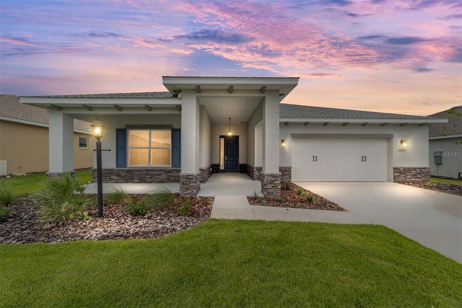 Front exterior of a new home in , Ocala, FL, highlighting curb appeal (Image 19). Front exterior of a new home in , Ocala, FL, highlighting curb appeal (Image 19).