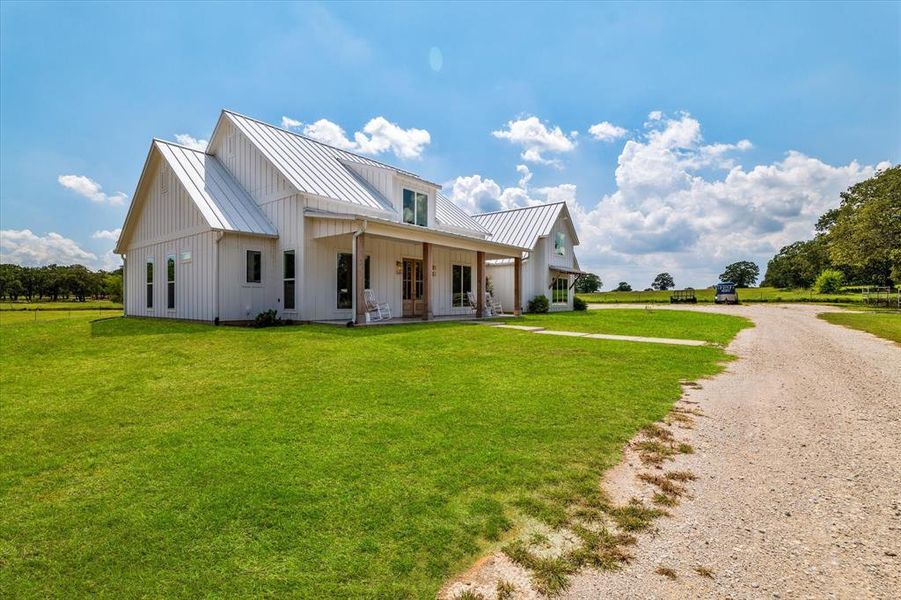 Front exterior of a new home in , Whitesboro, TX, highlighting curb appeal (Image 21). Front exterior of a new home in , Whitesboro, TX, highlighting curb appeal (Image 21).