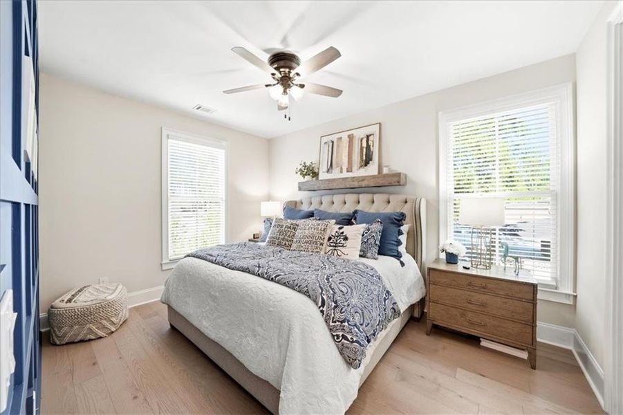 Furnished interior view inside a new home in Manning on the Square, Alpharetta (Image 46).