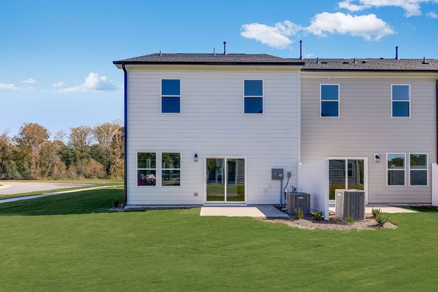 Exterior details and patio area of a home in Magnolia Townes, Wendell (Image 3).