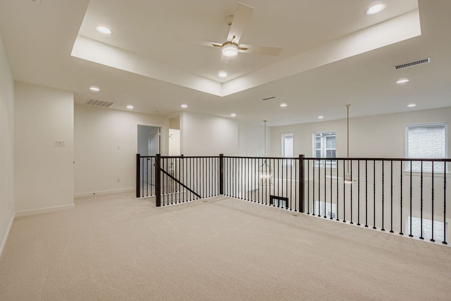 Spacious, unfurnished interior of a new home in Castle Hills Northpointe - Townhomes, Lewisville (Image 25).